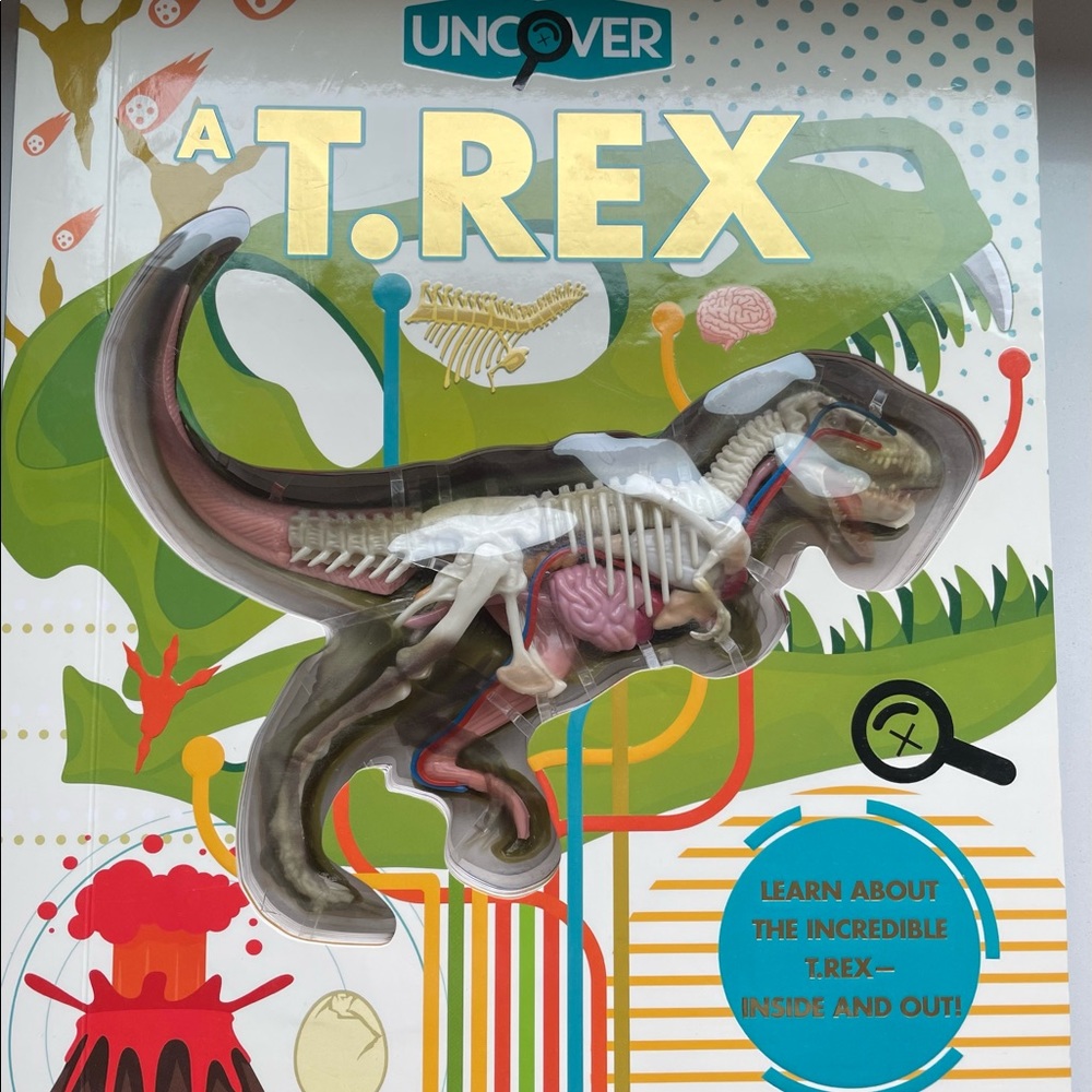 Uncover a T.Rex book